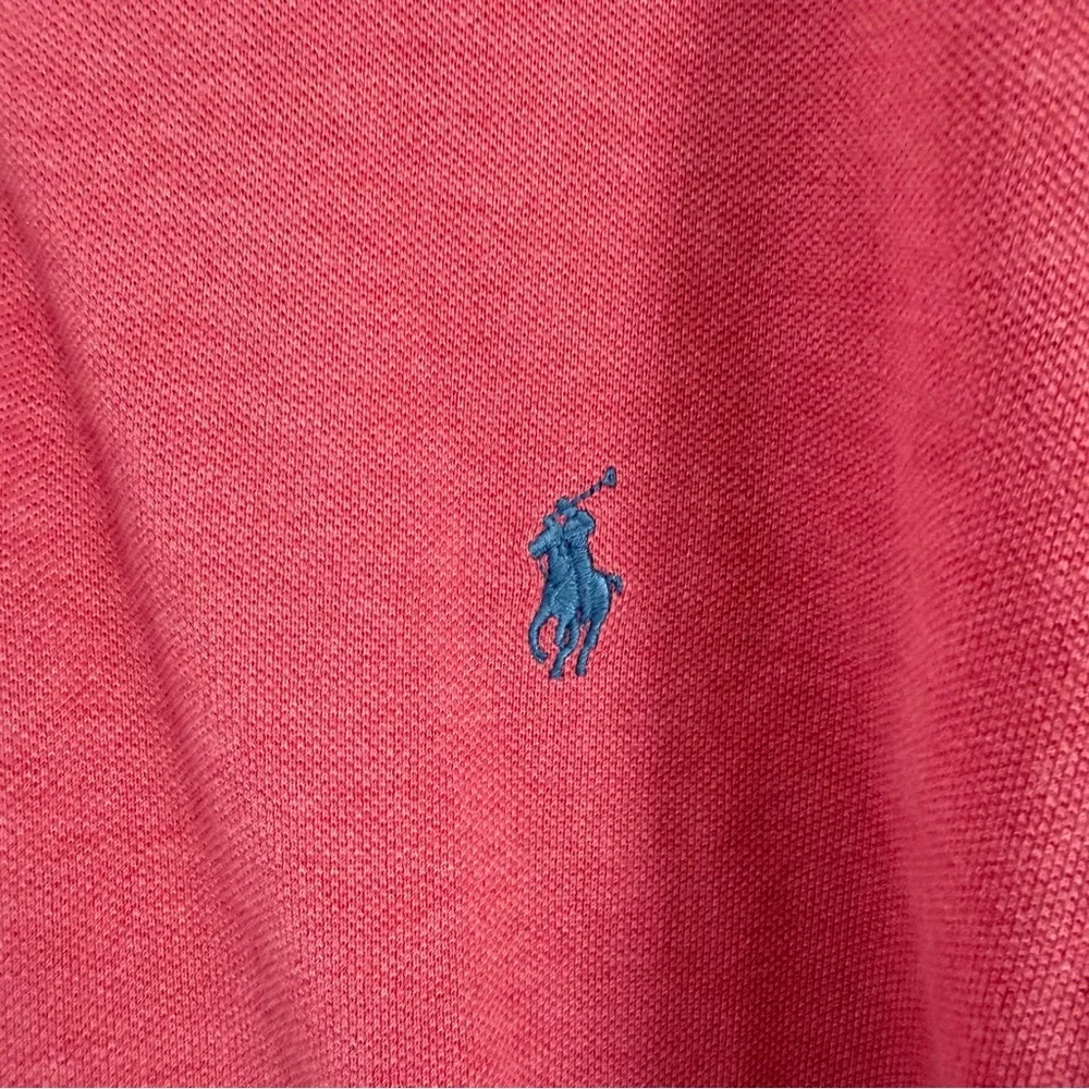 Polo Ralph Lauren Men’s XL Short Sleeve Polo Red Blue Pony Logo Preppy - Picture 3 of 8